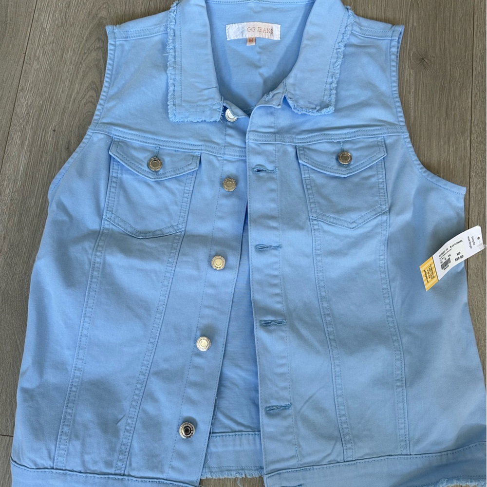 Patchington Light Blue Denim Vest
